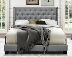 Meridian furniture bliss collection modern | contemporary velvet upholstered bed with deep button tufting and storage compartments in rails and footboard, king, grey meridian furniture. Greyleigh Aadvik Tufted Upholstered Low Profile Standard Bed Reviews Wayfair