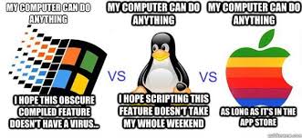 Windows Vs Mac Vs Linux 10 Funny Jokes In Pictures Programmer Humor Programmer Jokes Computer Jokes
