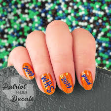 Custom High School Graduation Nail Decals Stickers Accent Nails Manicure Personalized Hs Graduation Nails High School Graduation Nails Graduation Nail Designs