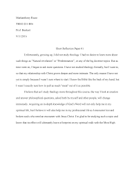 Maybe you would like to learn more about one of these? Theo 201 Short Reflection Paper 1 Studocu