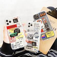 Retro Bar Code Label Iphone Case For Apple Iphone 12 11 Pro Max Xs Xr 8 Plus Retro Phone Case Iphone Cases Iphone Case Stickers