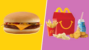 happy meal cheeseburger to cut calories