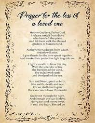 Prayer for death of a loved one. Pin On Awen Prayers