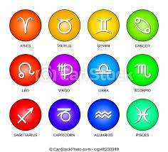 Whitish gray although, white is not considered a real color. Astrological Signs Of The Zodiac Rainbow Colors Astrological Signs Of The Zodiac In Rainbow Colored Gradients Twelve Canstock
