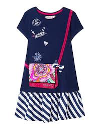 Desigual Girl Knit Dress Short Sleeve Vest_carson Amazon
