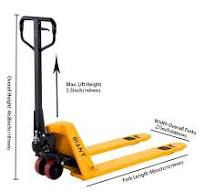 1ton 1.5ton Rubber PU Wheel Hydraulic Manual Pallet Jack Low Profile Hand  Pallet Truck (BFL)