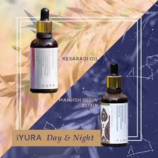 Combine Kesaradi Oil Manjish Glow Elixir And You Get Iyura Day Night Oil That Delivers Youthful And Glowing Facial Night Oil Skincare Set Best Moisturizer