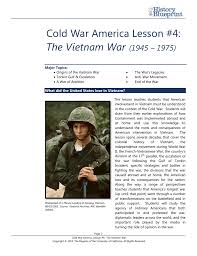 Cold War America Lesson 4 The Vietnam War