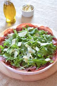 Bresaola Arugula Salad With Lemon Dressing Recipe Italian Recipes Traditional Italian Recipes Arugula Salad