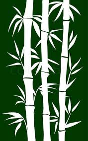 Hawaiian Foliage Stencils Vector Of Abstract Bamboo Tree Black Background Vector Illustration Bamboo Tree Tree Stencil Stencils Wall