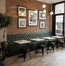 Industrial Restaurant Environment With Exposed Brick Wall Composition Of Q Restaurant Interior Restaurant Interior Design Pub Interior