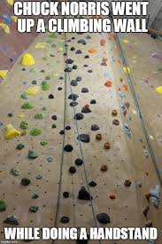 Chuck Norris Climbing Wall Chuck Norris Chuck Norris Funny Chuck Norris Memes