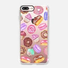 Casetify Iphone 7 Plus Case And Other Sweet Tooth Iphone Covers Yummy Watercolor Donuts Cookies Cupcakes And Mu Iphone Transparent Case Iphone Hard Case Case