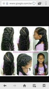 French Braids On Natural Mixed Curly Hair Curly Hair Styles Naturally Mixed Girl Hairstyles