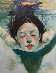 Acrylic watercolor painting