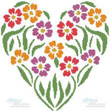 Thank you, faby, for sharing your amazing creations :) Flower Heart 2 Cross Stitch Pattern By Tereena Clarke Crosstitch Com
