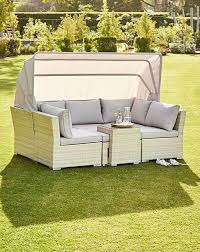 Sofa Set With Canopy Sun Shade Luxury Natural Rattan Outdoor Garden Furniture Rattan Garden Furniture Outdoor Garden Furniture Garden Furniture