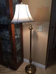 Vintage Heavy Solid Brass Swing Arm Floor Lamp 59 Tall 20 Lbs Weight Swing Arm Floor Lamp Lamp Floor Lamp