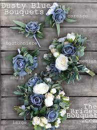Check out our selection of colorful artificial flowers and bushes. Dusty Blue Rose With Sage Green Eucalyptus Corsage Artificial Flowers For Mother Grandmother Formal Prom Corsage Blue Wedding Flowers Bridal Bouquet Blue Blue Wedding Bouquet