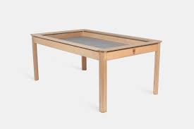 The hexagonal top features a beveled edge and is designed to nest with the metric end table. Wyrmwood Modular Gaming Table