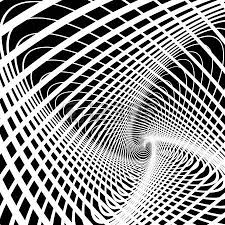 Black And White Optical Illusion Background Optical Illusion Abstract Background In Op Art Style Vector Abstract Optical Illusions Optical Illusions Art