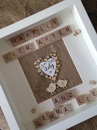 It is the perfect gift for newlyweds or even for your new spouse. Beautiful Personalised Handmade Frames For Every Occasion Or Theme Birthdays Anniversaries Wedding Handmade Wedding Gifts Scrabble Crafts Scrabble Art Frame