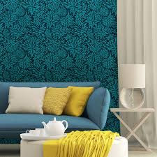 Amazon Com Petal Play Floral Wall Stencil For Painting A Modern Flower Wallpaper Design In Bedroom Or Nursery Home Kitchen Large wall art, canvas painting for bedroom, dining room and living room, buy art online.