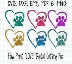 Image Result For Free Svg Files For Cricut Paw Print Cricut Cricut Animals