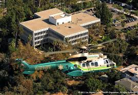 Lasd Super Puma Air 5 Rescue Helicopter Flies Over Lasd Headquarters In Monterey Park Photo By Skip Robinson Helicopter La County Sheriff Monterey Park
