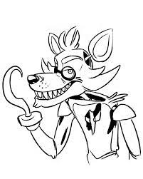 When you think of a horror video game, of course you cannot leave out fnaf. Scary Foxy Coloring Page Free Printable Coloring Pages For Kids