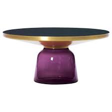Classicon Amethyst Violet Bell Coffee Table Brass Coffee Table Brass Cocktail Table Glass Blowing
