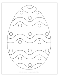 You can print one large egg, four medium sized eggs, or nine small eggs per page. Free Printable Easter Egg Coloring Pages Easter Egg Template