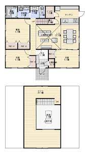 30坪3ldk山小屋風のロフトのある平屋の間取り図 平屋間取り 間取り 平屋 3ldk 40坪 間取り