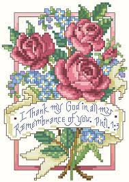 2 1/4 x 6 1/4. Kooler Design Studio Philippians 1 3 Christian Cross Stitch Pattern 123stitch