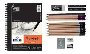 Canson Sketchbook And Professional Artist Sketch And Draw Pencil Set 18 Piece Canson Sketchbook Artist Pencils Artist Sketches