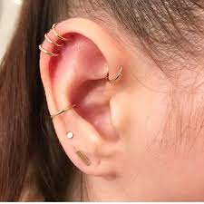 New York Adorned On Instagram Allgoldeverything Ear Piercing For Women Ear Jewelry Earrings Inspiration