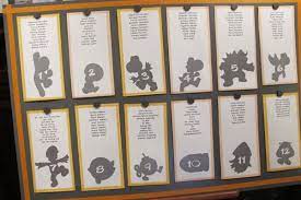 Wedding Ideas Blog Video Game Wedding Gamer Wedding Seating Chart Wedding