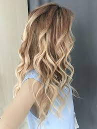 Fashion Gradient Dark Brown To Bleach Blonde 3 Tone Ombre Long Curly Human Hair Stores Ebay Com Wigstide Bleach Blonde Hair Styles Hair
