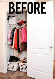 Below i share practical small closet organization ideas for homes and will help you maximize your coat closet space and decide what should go in your coat closet. Organized Coat Closet Makeover How To Nest For Less