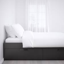 Brimnes Bed Frame With Storage Black Luroy Queen Ikea Ikea malm bett 90x200 anleitung. brimnes bed frame with storage black luroy queen