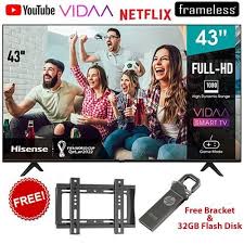 Hisense 43A4K-43" Inch-Bluetooth,Smart&Digital LED TV FULL