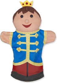 Melissa & Doug Kasteelvriendjes handpoppen (set van 4)