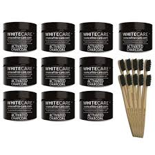 C'est une poudre noire issue de charbon de bois et de coquille de noix de coco, elle fonctionne instantanément contre les taches et accentue la blancheur de. Poudre De Charbon Blanchissante Whitecare N 1 Du Blanchiment Dentaire