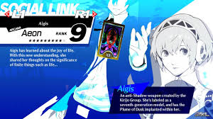 大切な人 ; — Aigis S-Link: Platonic & Romantic Route