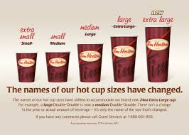 tim hortons supersizes its coffee cups the star