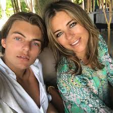 Bing was father to liz hurley's teenage son damian, although he denied it until dna tests proved otherwise. Elizabeth Hurley Shares Rare Photo Of Son Damian Hello