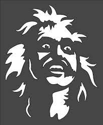 Amazon.com : 1- 5x6 inch Custom Cut Stencil, (NC-95) Beetlejuice Arts and  Crafts Scrapbooking Painting on The Wall Wood Glass : Arts, Crafts & Sewing