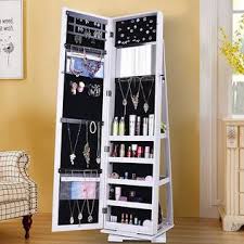Maybe you would like to learn more about one of these? Winado Jewelry Cabinet 360 Rotating Lockable Standing Wall Jewelry Armoire With Full Length Mirror