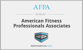afpa american fitness professionals