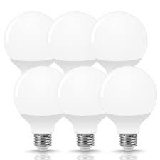 G25 led by torch star in our list provides 500 lumens of light, while led bulb by lohas is available in different lumens from 500 to 1250 lumens. Lohas G25 Led Globe Light Bulbs 9w Vanity Round Light Bulb 60w Equivalent 800lm E26 Base Daylight 5000k Globe Light Bulbs G25 Led For Makeup Mirr
